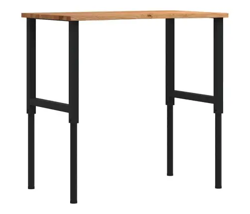 Darbastalis, Šviesiai Rudas, 100X60X(71,5-98)cm Ąžuolo Masyvas