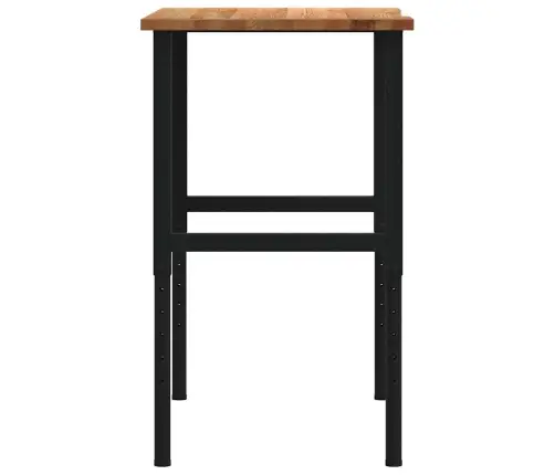 Darbastalis, Šviesiai Rudas, 100X60X(71,5-98)cm Ąžuolo Masyvas