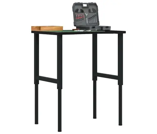 Töölaud, Tumepruun, 80X60X(71,5-98) cm Tammepuit