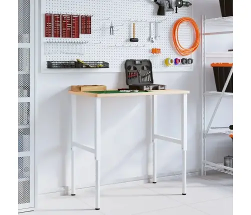 Darbagalds, 100X60X(71,5-98) Cm, Ozola Masīvkoks, Taisnstūra Vidaxl