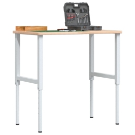 Töölaud, 100 X 60 X (71,5-98) cm Tammepuit, Ristkülikukujuline