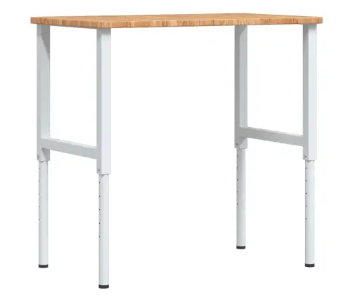 Darbagalds, 100X60X(71,5-98)Cm, Ozola Masīvkoks, Taisnstūra Vidaxl