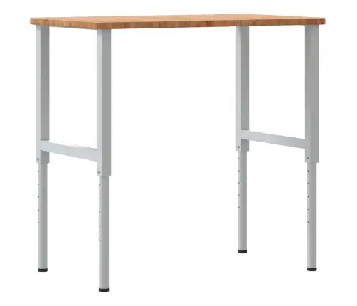 Darbagalds, 100X60X(71,5-98)Cm, Ozola Masīvkoks, Taisnstūra Vidaxl