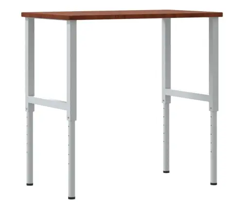 Darbagalds, 100X60X(71,5-98)Cm, Ozola Masīvkoks, Taisnstūra Vidaxl