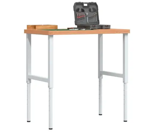 Darbagalds, 100X60X(73-99,5) Cm, Ozola Masīvkoks, Taisnstūra Vidaxl