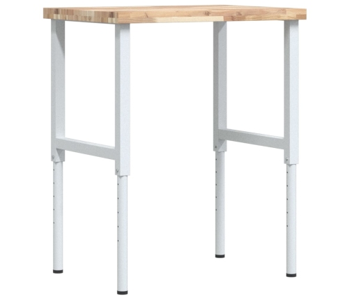 Töölaud, 80 X 60 X (73-99,5) cm Akaatsiapuit, Ristkülik