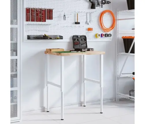 Töölaud, 80 X 60 X (73-99,5) cm Akaatsiapuit, Ristkülik