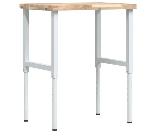 Töölaud, 80 X 60 X (73-99,5) cm Akaatsiapuit, Ristkülik