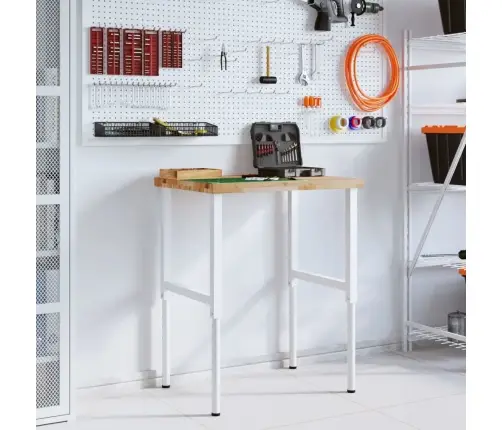 Darbagalds, 80X60X(73-99,5) Cm, Akācijas Masīvkoks, Taisnstūra Vidaxl