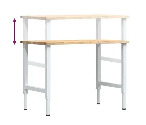 Darbastalis, 100X60X(71,5-98)cm Ąžuolo Masyvas