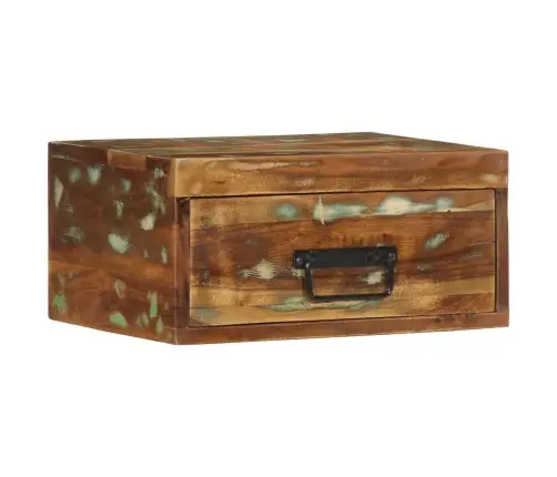 Pie Sienas Stiprināms Naktsskapītis Reģenerēts Masīvkoks Vidaxl