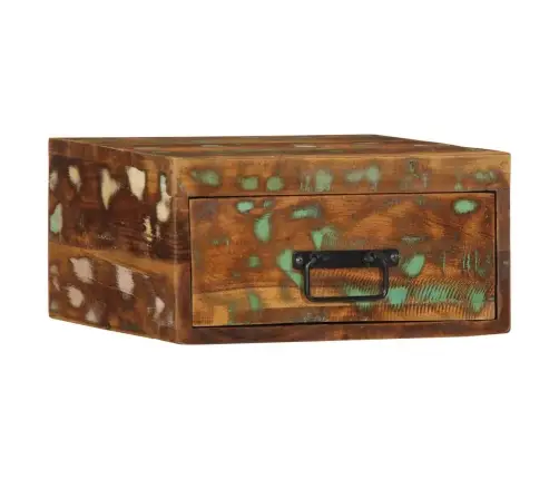 Pie Sienas Stiprināms Naktsskapītis Reģenerēts Masīvkoks Vidaxl