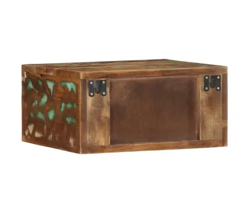 Pie Sienas Stiprināms Naktsskapītis Reģenerēts Masīvkoks Vidaxl