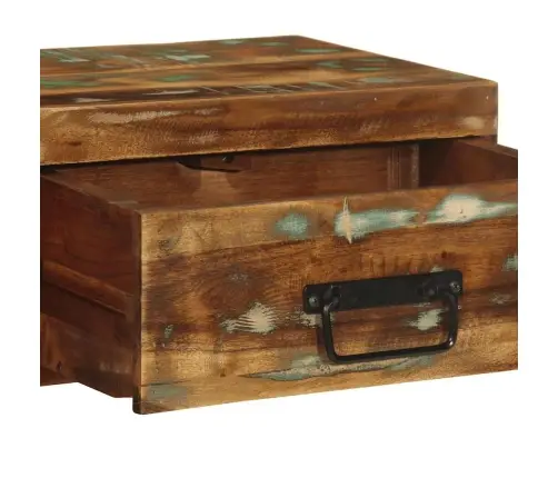 Pie Sienas Stiprināms Naktsskapītis Reģenerēts Masīvkoks Vidaxl