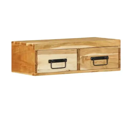 Sienas Televizora Skapis 60X30X19 Cm Akācijas Masīvkoka Vidaxl