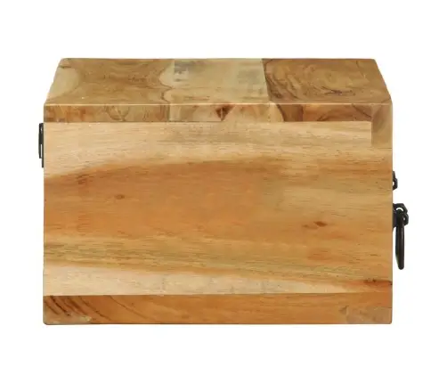 Sienas Televizora Skapis 60X30X19 Cm Akācijas Masīvkoka Vidaxl