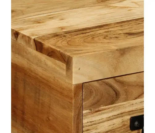 Sienas Televizora Skapis 60X30X19 Cm Akācijas Masīvkoka Vidaxl