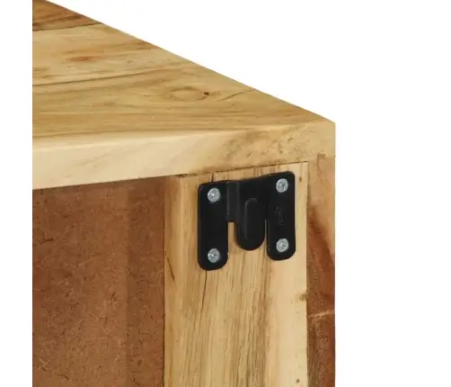 Sienas Televizora Skapis 60X30X19 Cm Akācijas Masīvkoka Vidaxl