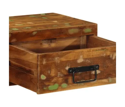 Seinale Kinnitatav Telerikapp, 80X30X19 cm Taastatud Puit