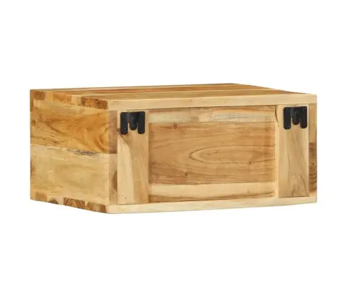 Sienas Televizora Skapis 40X30X19 Cm Akācijas Masīvkoka Vidaxl