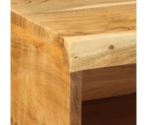 Sienas Televizora Skapis 80X30X19 Cm Akācijas Masīvkoka Vidaxl