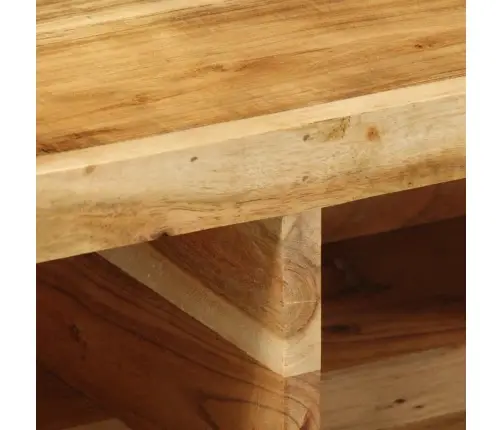Sienas Televizora Skapis 80X30X19 Cm Akācijas Masīvkoka Vidaxl