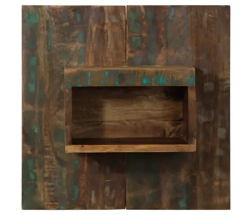 Nakts Skapis Daudzkrāsains 50X27X50 Cm Reģenerēts Masīvkoks Vidaxl