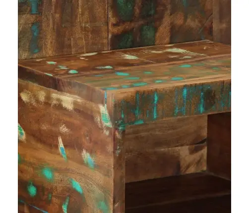 Nakts Skapis Daudzkrāsains 50X27X50 Cm Reģenerēts Masīvkoks Vidaxl