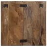 Nakts Skapis Daudzkrāsains 50X27X50 Cm Reģenerēts Masīvkoks Vidaxl