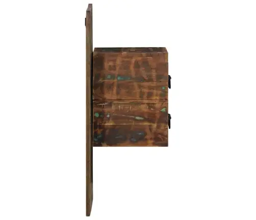 Nakts Skapis Daudzkrāsains 60X32X80 Cm Reģenerēts Masīvkoks Vidaxl