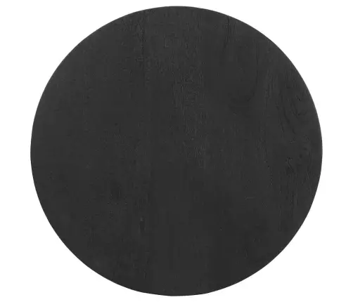 Sānu Galdiņš Melns Ø50X40 Cm Masīvkoka Mango Vidaxl