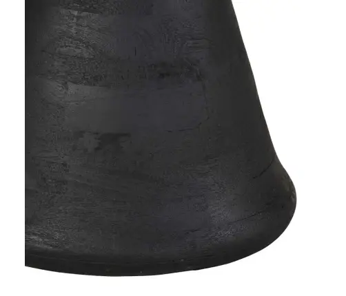 Sānu Galdiņš Melns Ø50X40 Cm Masīvkoka Mango Vidaxl