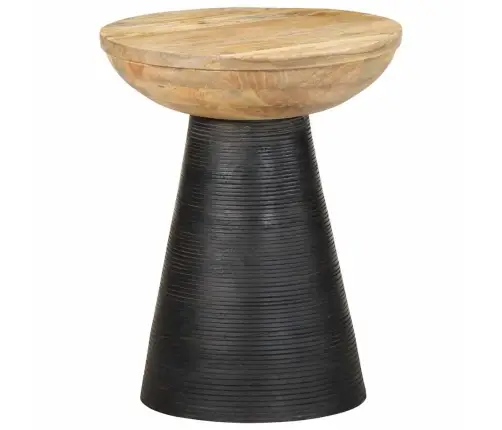 Sānu Galdiņš Melns Ø37X45 Cm Masīvkoka Mango Vidaxl Sānu Galdiņš Melns Ø37X45 Cm Masīvkoka Mango Vidaxl