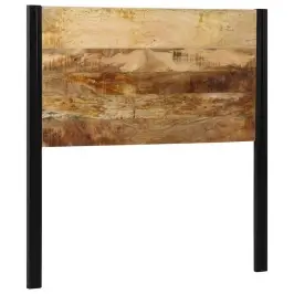 Galvgalis 100 Cm Masīvkoka Mango Un Dzelzs Vidaxl