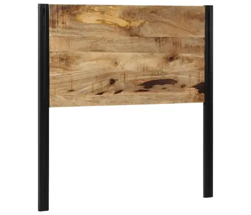 Galvgalis 100 Cm Masīvkoka Mango Un Dzelzs Vidaxl