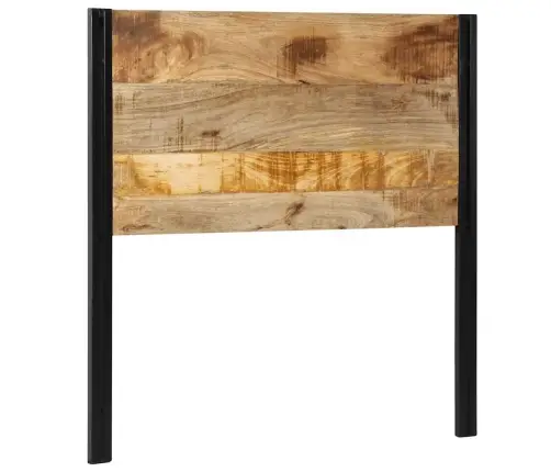 Galvgalis 100 Cm Masīvkoka Mango Un Dzelzs Vidaxl