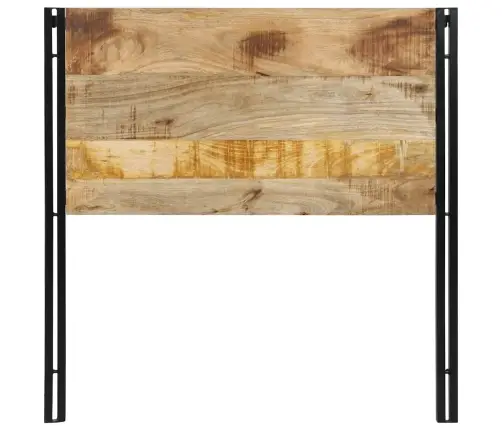 Galvgalis 100 Cm Masīvkoka Mango Un Dzelzs Vidaxl