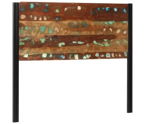 Voodipeats 120 Cm Taaskasutatud Täispuidust Ja Rauast