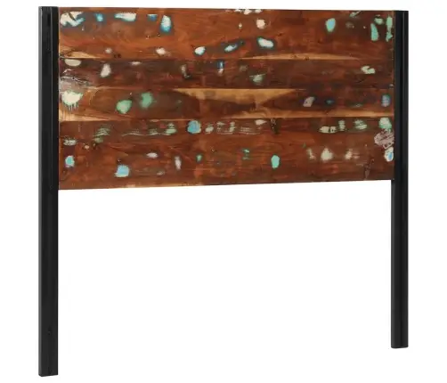 Voodipeats 120 Cm Taaskasutatud Täispuidust Ja Rauast