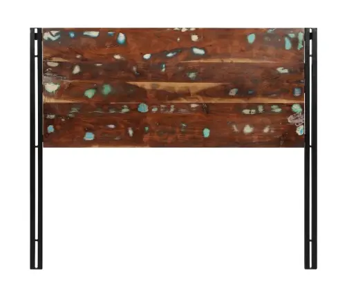 Voodipeats 120 Cm Taaskasutatud Täispuidust Ja Rauast