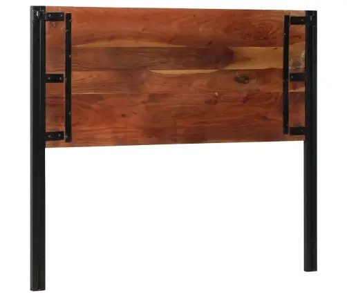 Voodipeats 120 Cm Taaskasutatud Täispuidust Ja Rauast