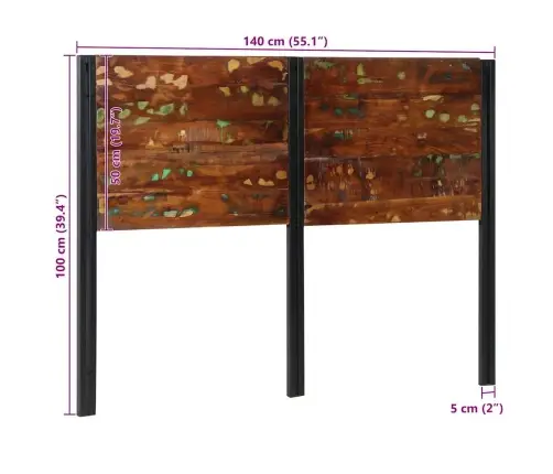 Galvūgalis, 140cm Perdirbta Mediena Ir Geležis