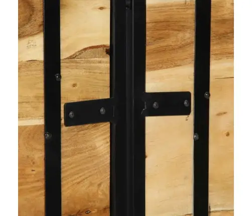 Galvgalis, 140 Cm, Akācijas Masīvkoks Un Dzelzs Vidaxl