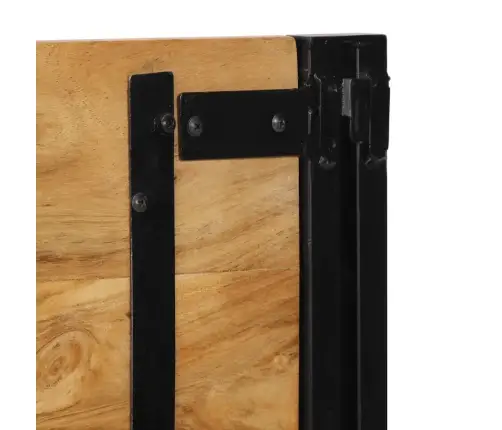 Galvgalis, 140 Cm, Akācijas Masīvkoks Un Dzelzs Vidaxl