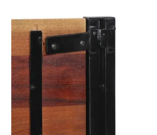 Galvgalis, 180 Cm, Pārstrādāts Masīvkoks Un Dzelzs Vidaxl