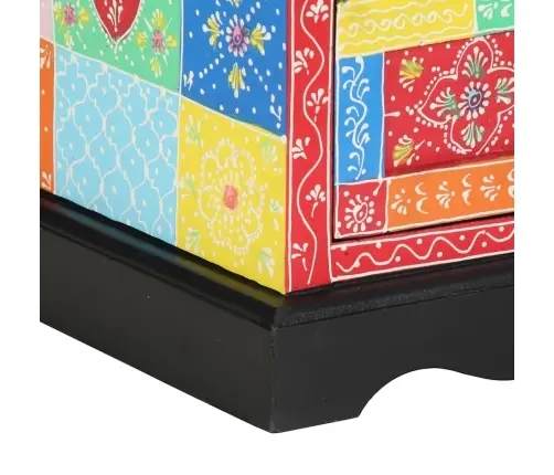 Naktsgaldiņš 2 Gabali Daudzkrāsains 40X35X45 Cm Inženiertehniskais Koks Vidaxl