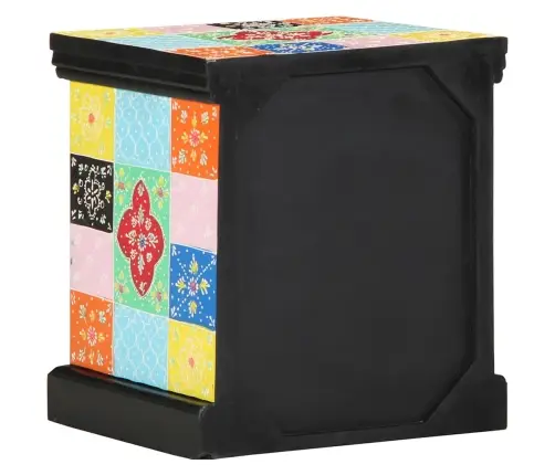 Naktsgaldiņš 2 Gabali Daudzkrāsains 40X35X45 Cm Inženiertehniskais Koks Vidaxl