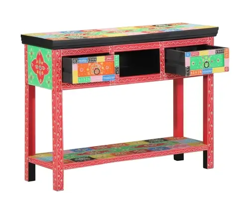 Konsoles Galds Daudzkārtējs 100X30X75 Cm No Cietā Mango Koka Vidaxl