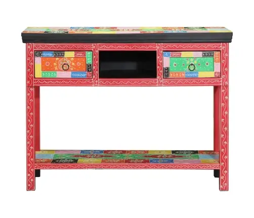 Konsoles Galds Daudzkārtējs 100X30X75 Cm No Cietā Mango Koka Vidaxl