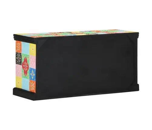 Tv Galdiņš Daudzkrāsains 100X35X50 Cm No Cieta Mango Koka Vidaxl Tv Galdiņš Daudzkrāsains 100X35X50 Cm No Cieta Mango Koka Vidaxl